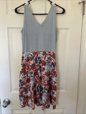PACT size small sleeveless dress with pockets and shelf bra